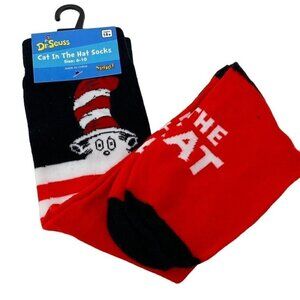 Dr. Seuss Red Cat in the Hat Knee High Socks